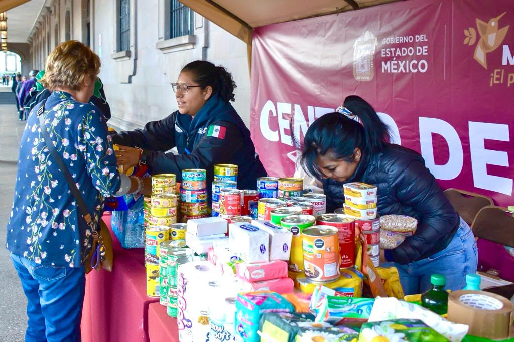 Convoca la Gobernadora Delfina Gómez a apoyar a damnificados por el huracán Otis
